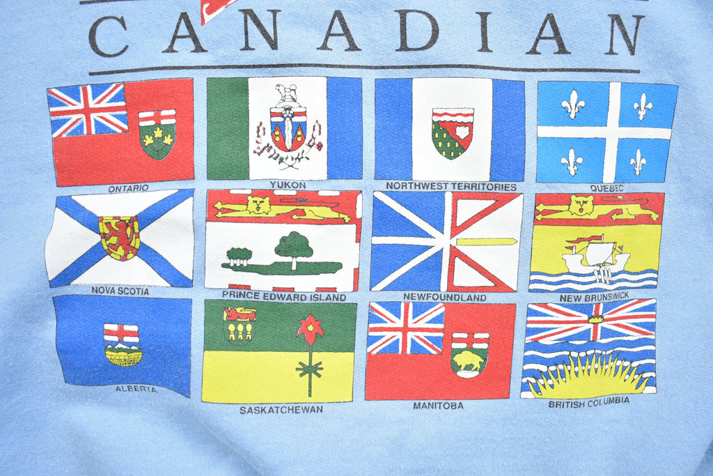 Vintage 1990s Canadian Provinces Crewneck Sweatshirt