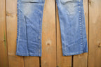 Vintage 1980s Distressed Lee Denim Jeans Made In USA Size 34x30