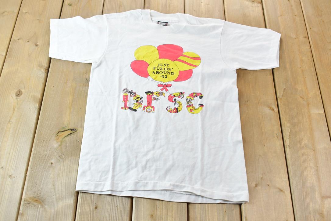 Vintage 1990s Fun Single Stitch Graphic T-Shirt Made In USA