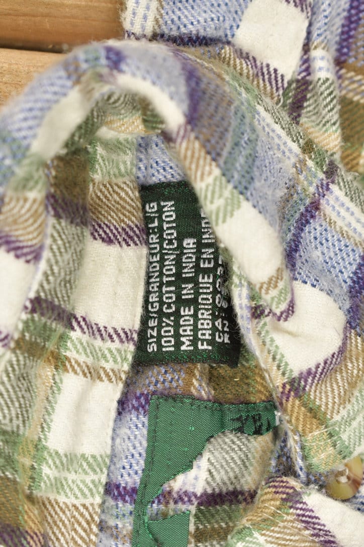 Vintage 1990s Flannel Button Up Shirt