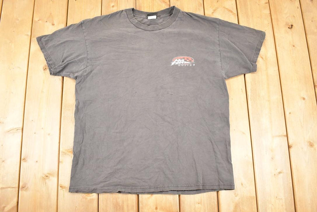 Vintage 1990s No Fear Racing Souvenir Travel T-Shirt Men's L