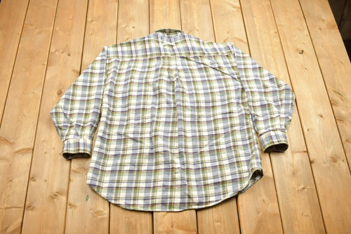 Vintage 1990s Northern Reflections Plaid Flannel Button Up Shirt / 1990s Button Up / Vintage Flannel / Plaid Shirt / Button Down / Outdoors