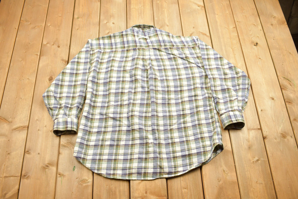 Vintage 1990s Northern Reflections Plaid Flannel Button Up Shirt