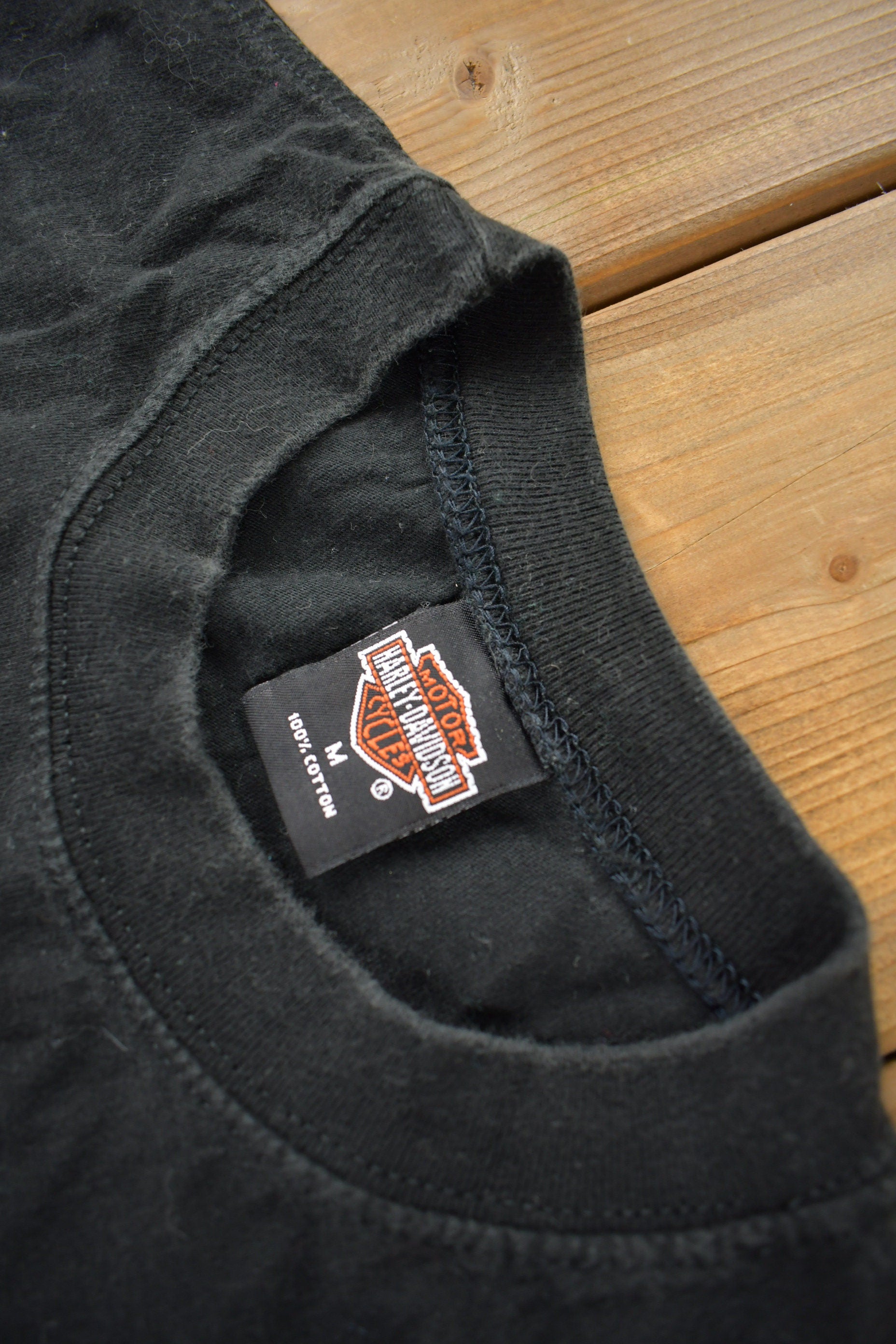 Vintage 1998 Caribbean Harley Davidson Big Twin Aruba Graphic T-Shirt Size M