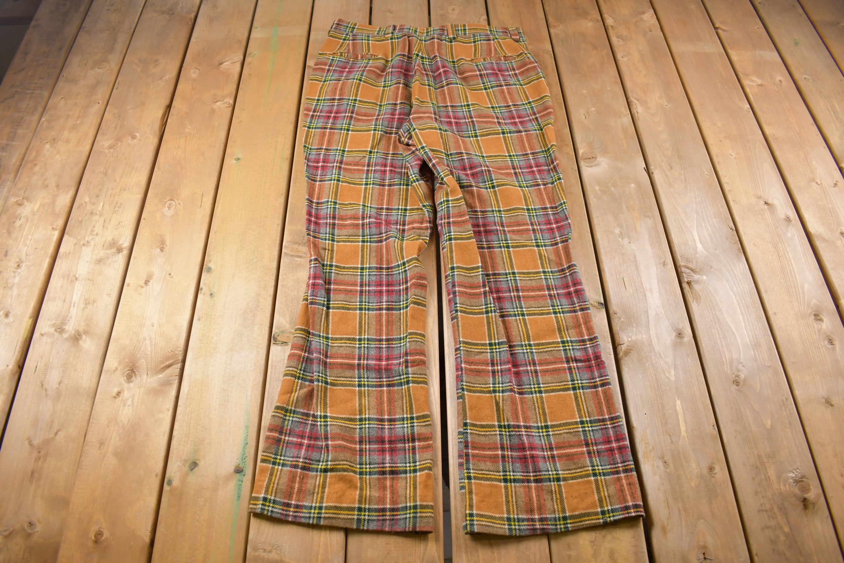 Vintage 1960s Cricketeer Plaid Trousers 35 x 32  Made in USA  American Vintage  Streetwear Fashion  True Vintage Pants