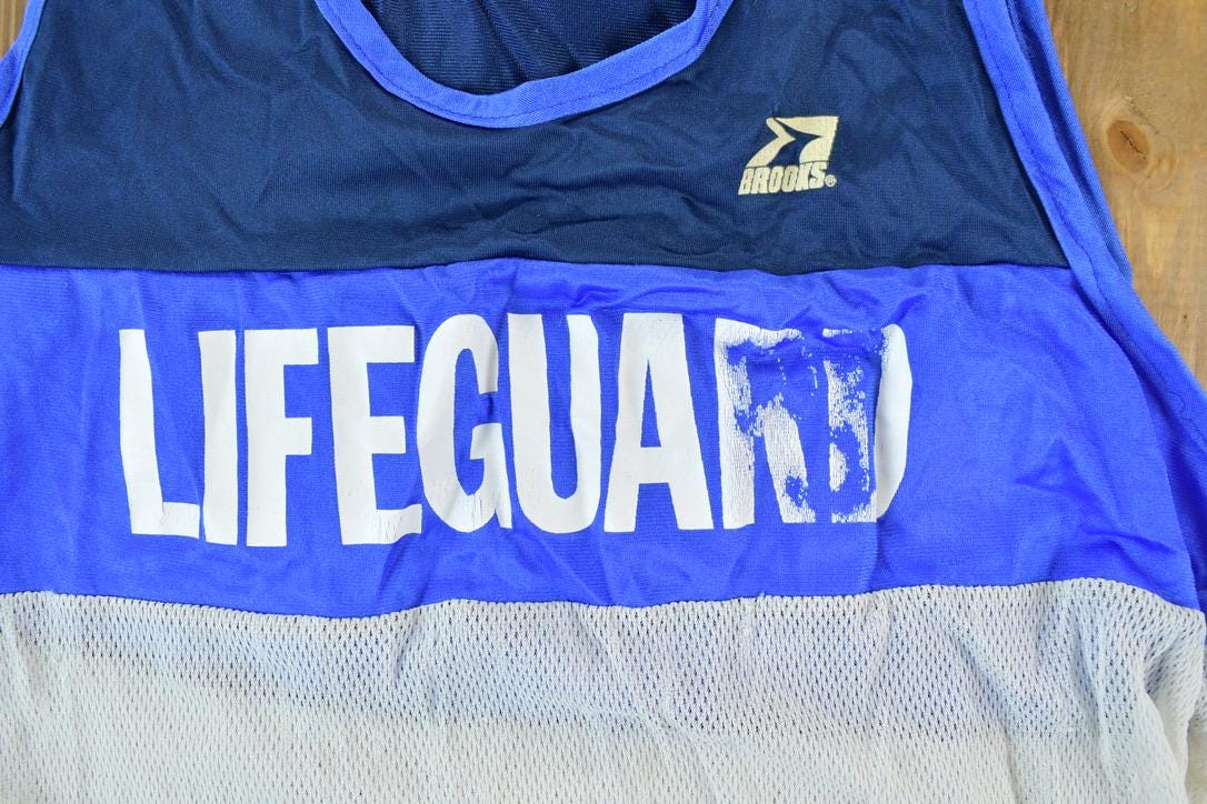 Vintage 1980s Brooks Lifeguard Single Stitch T-Shirt