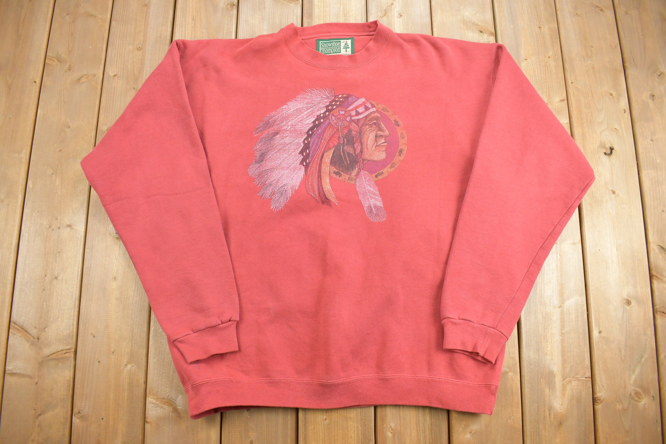Vintage 1990s Native American Graphic Crewneck