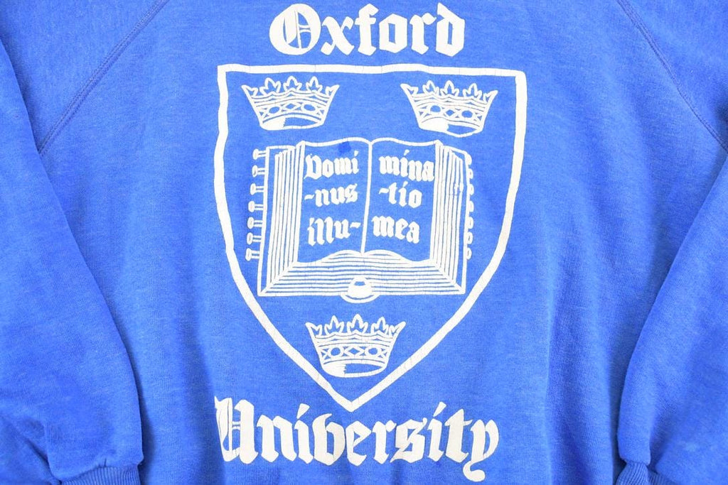 Vintage 1980s Oxford University Crewneck Sweatshirt Men's S