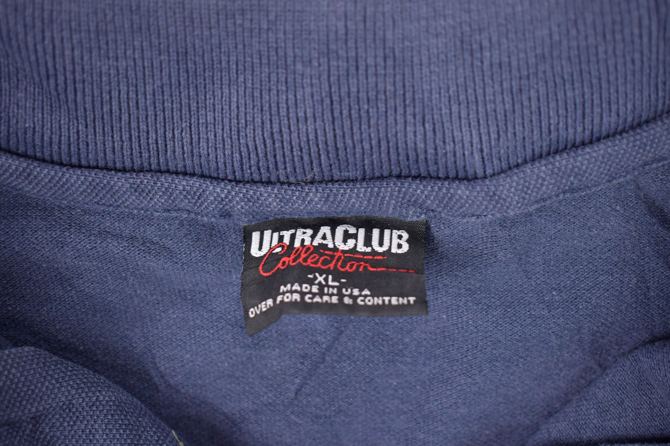 Vintage 1990s Ultraclub Collared Button Up Sweatshirt  Made in USA  90s Crewneck  Athleisure  Streetwear  American Vintage