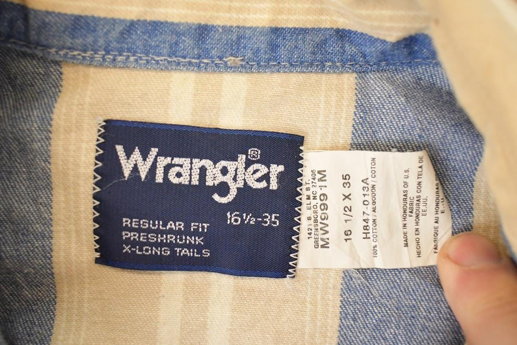 Vintage 1990s Wrangler Rodeo Button Up Shirt Mens L