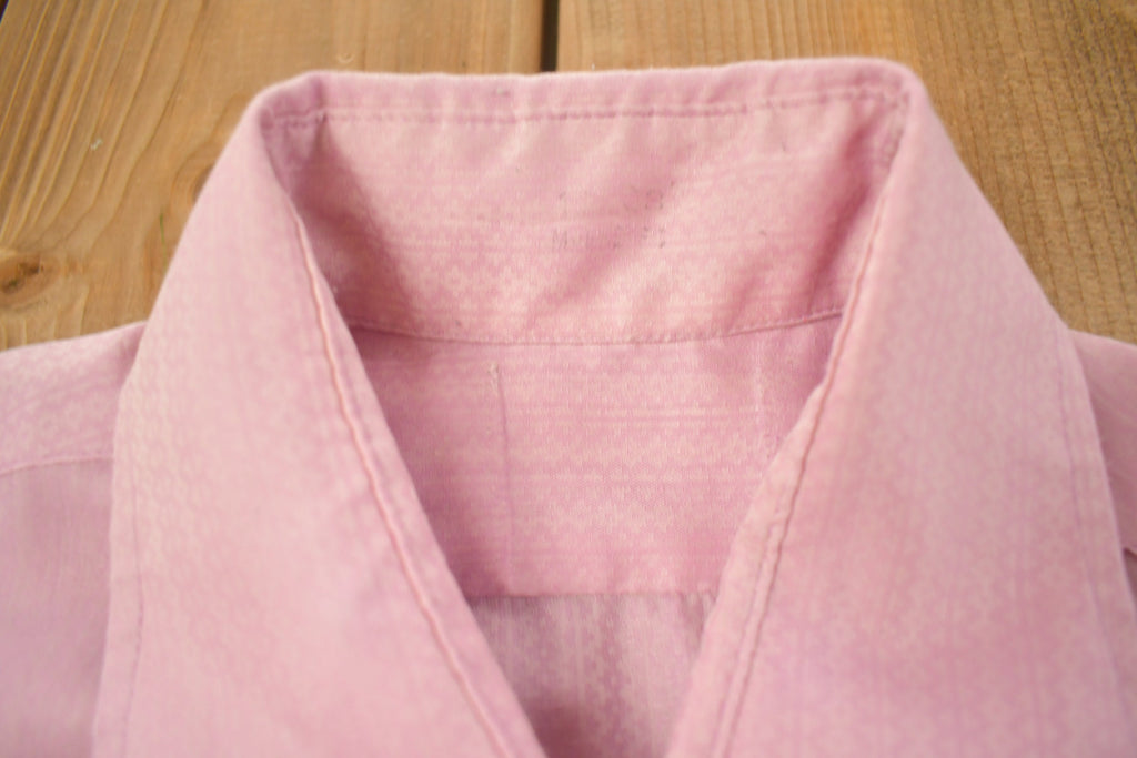 Vintage 1990s Blank Pink Button Up Shirt