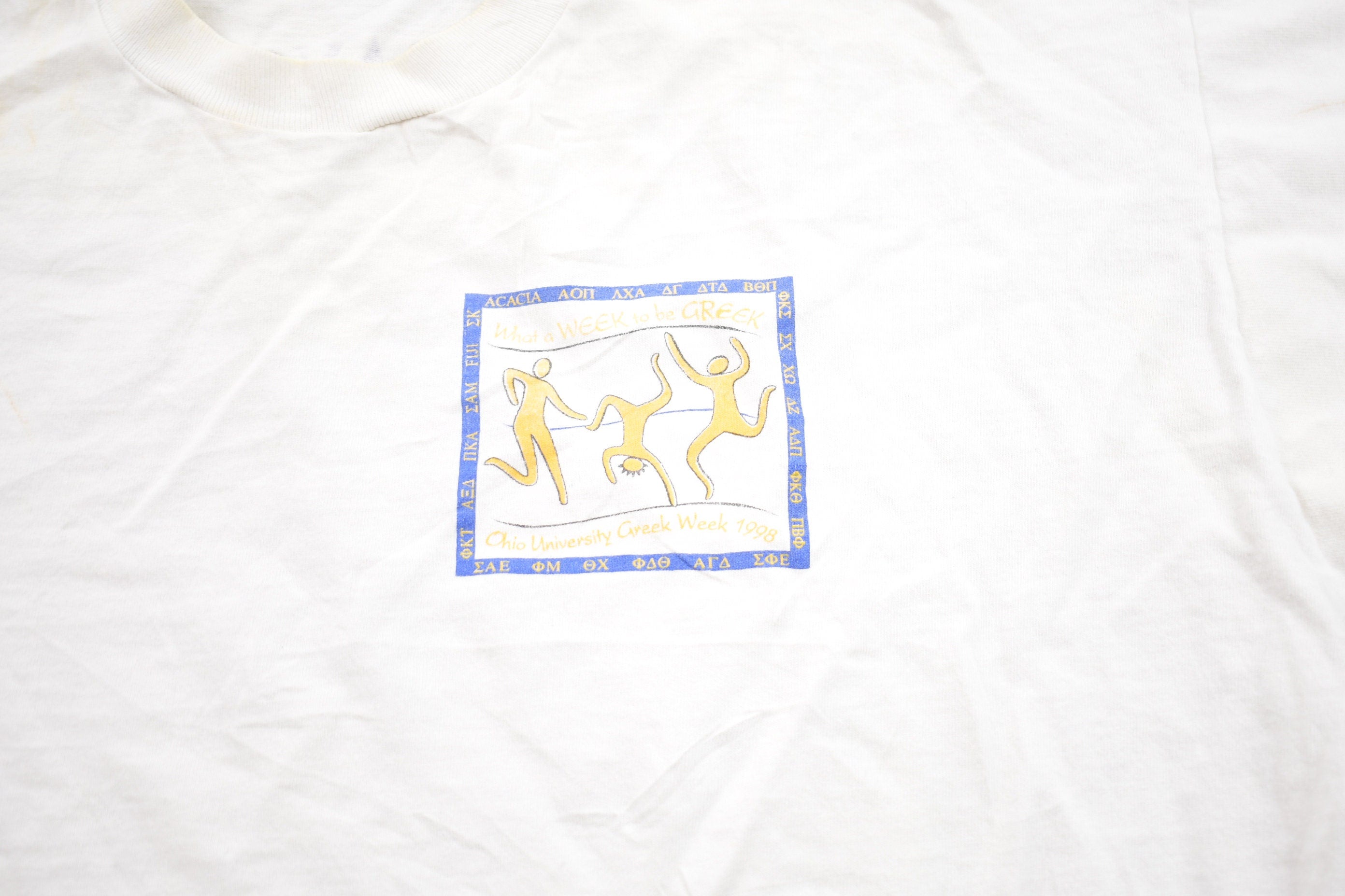 Vintage 1998 University of Ohio Greek Week Collegiate T-Shirt