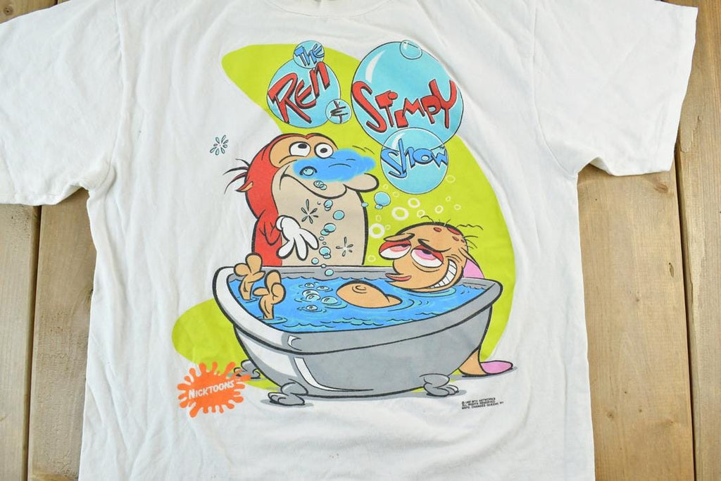 Vintage 1992 The Ren And Stimpy Show Single Stitch T-Shirt