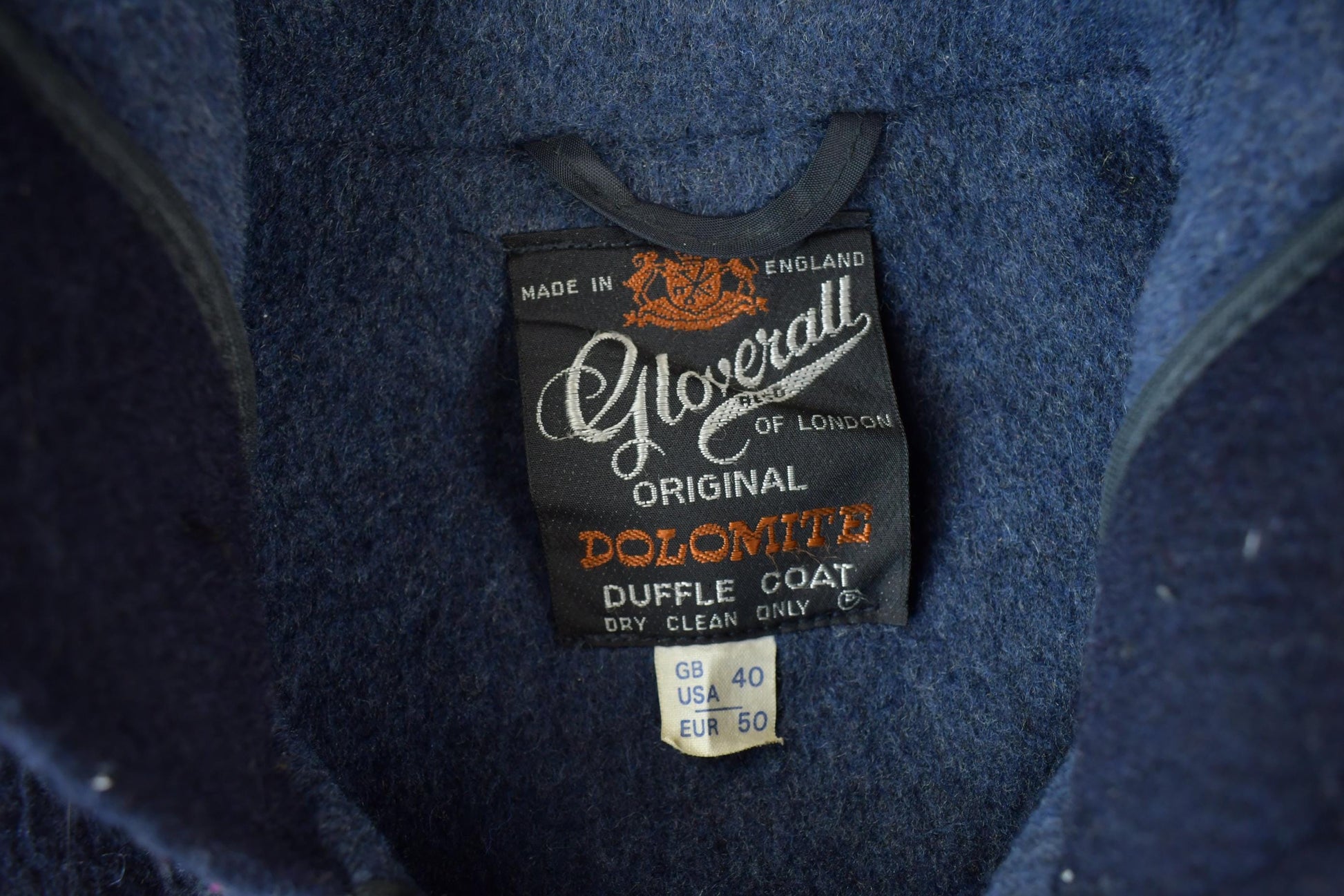 Vintage 1980s Gloverall Original Dolomite Wool Duffel Coat