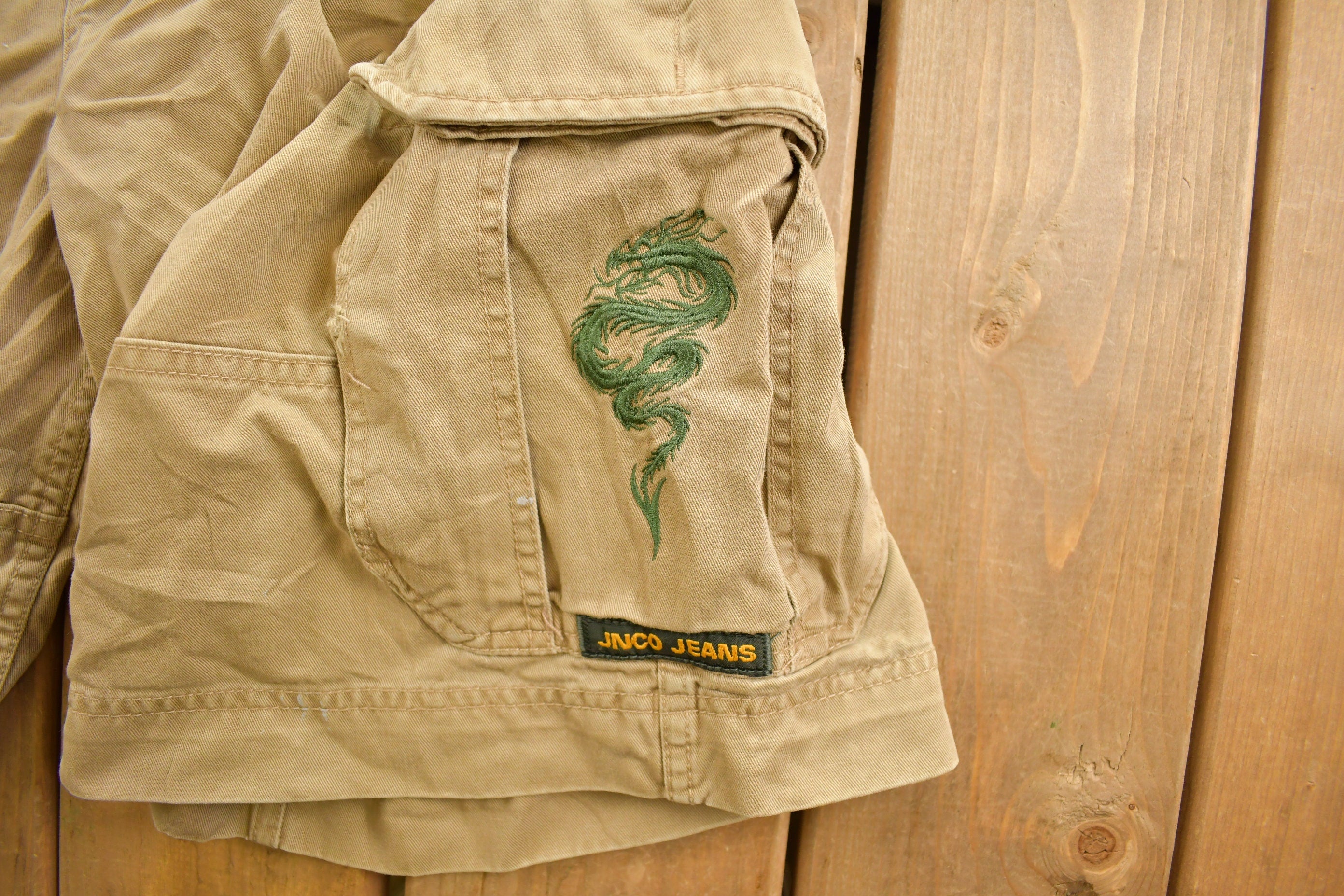 Vintage 1990s JNCO Jeans Baggy Cargo Shorts Size 32
