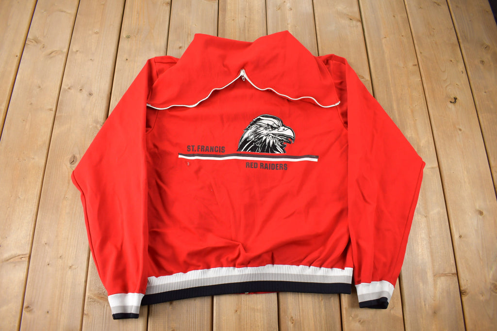 Vintage 1960s St. Francis Red Raiders Champion Varsity Jacket