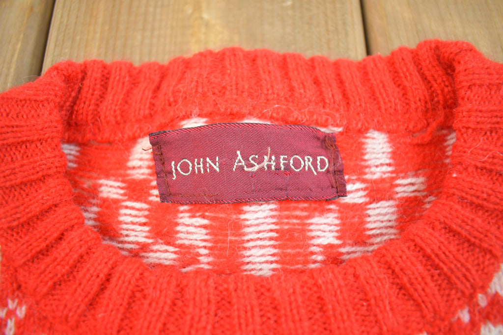 Vintage 1980s John Ashford Knit Crewneck Sweater