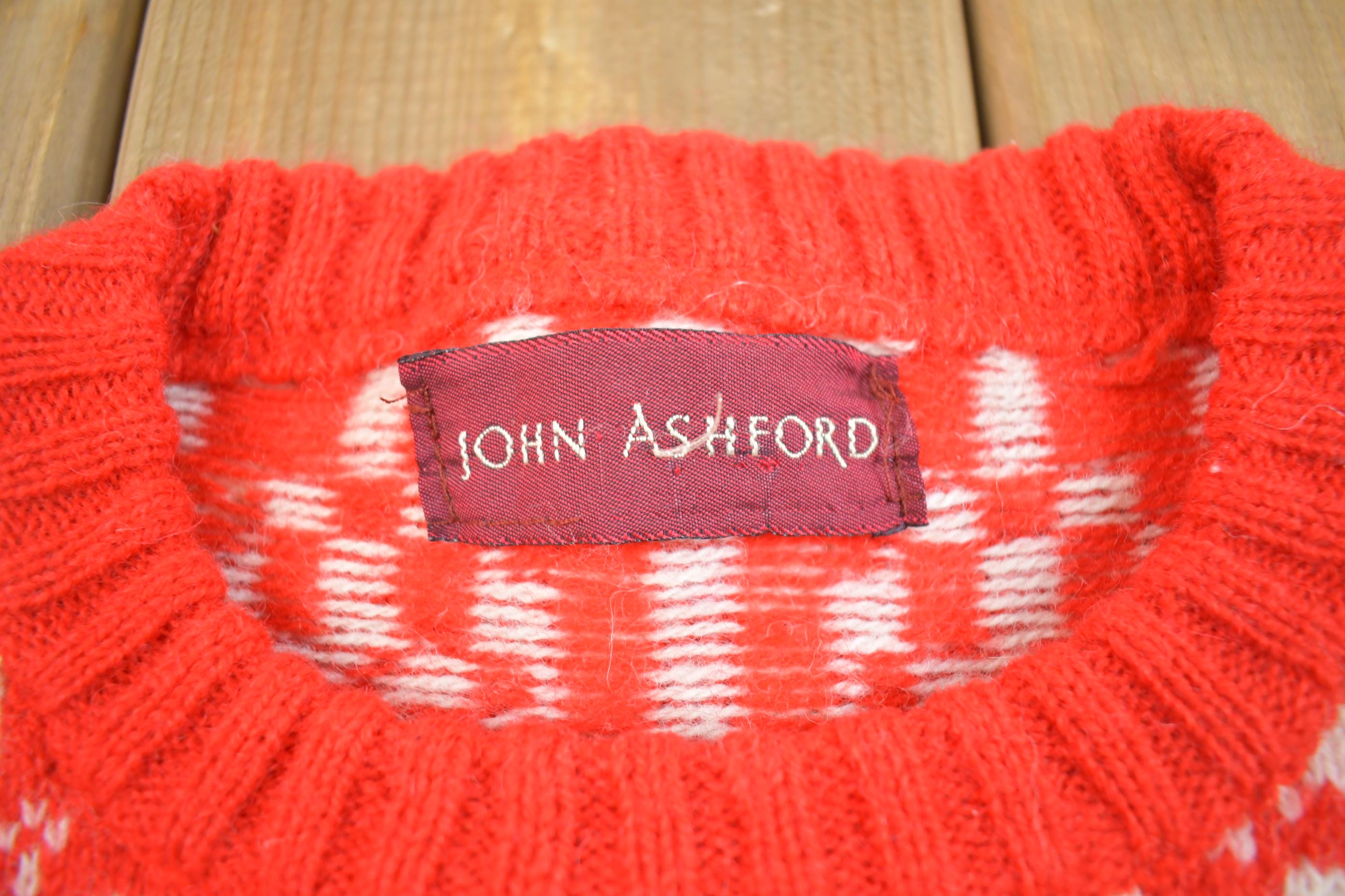 Vintage 1980s John Ashford Knit Crewneck Sweater