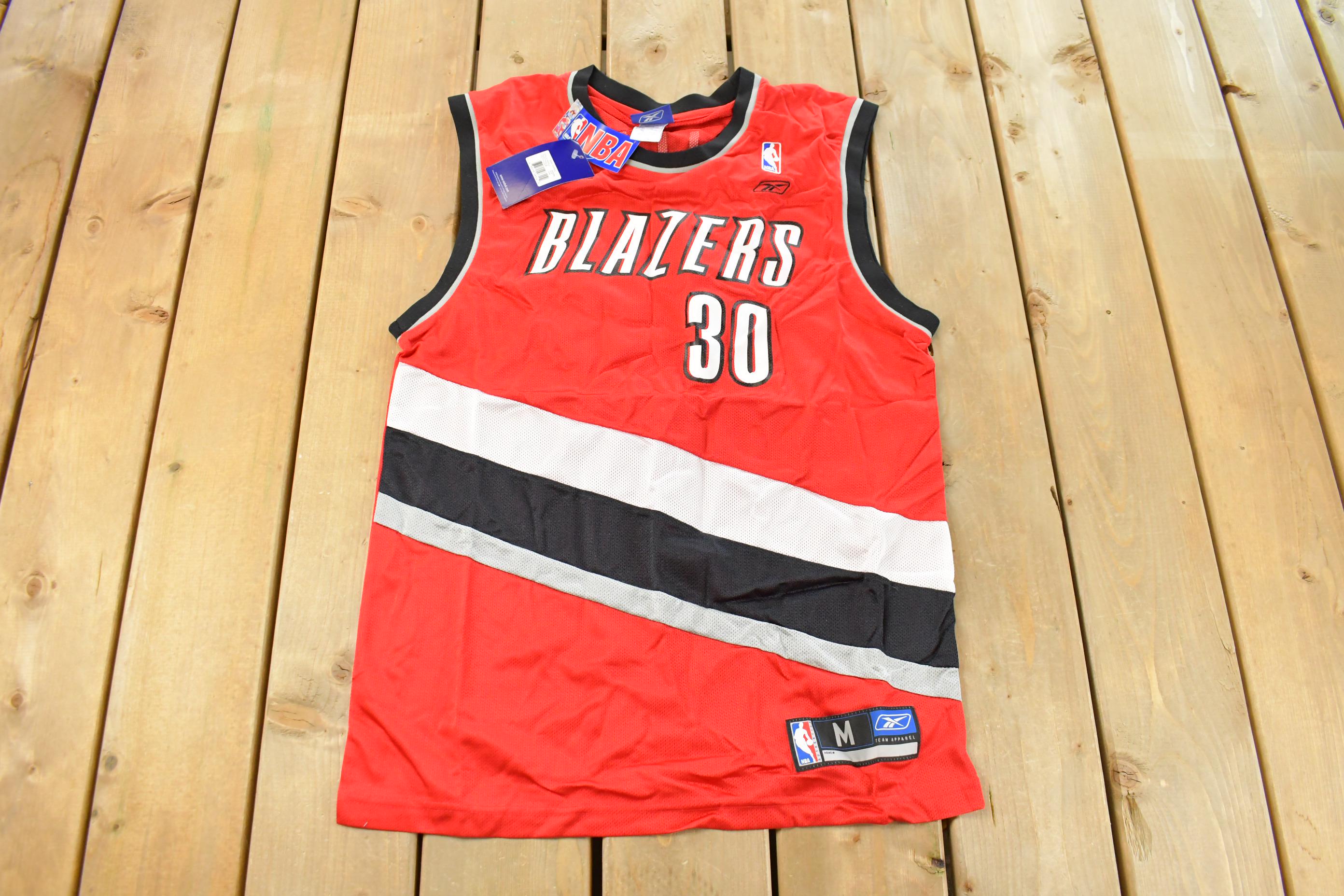 Vintage 2000s Deadstock Rasheed Wallace #30 Portland Trailblazers Reebok NBA Jersey Men's Medium