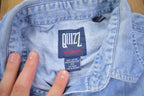 Vintage 1990s Noahs Arc Embroidered Denim Button Up Shirt