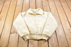Vintage 1990s Robbe White Bomber Jacket