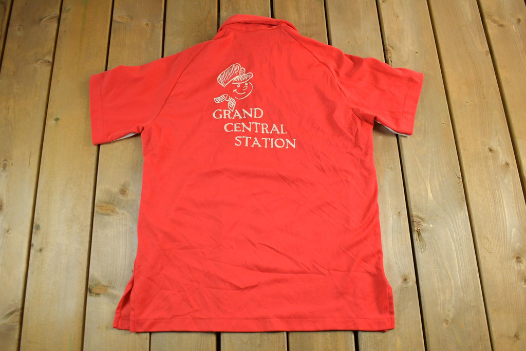 Vintage 1970s Hilton Grand Central Station Bowling Shirt Men's Large