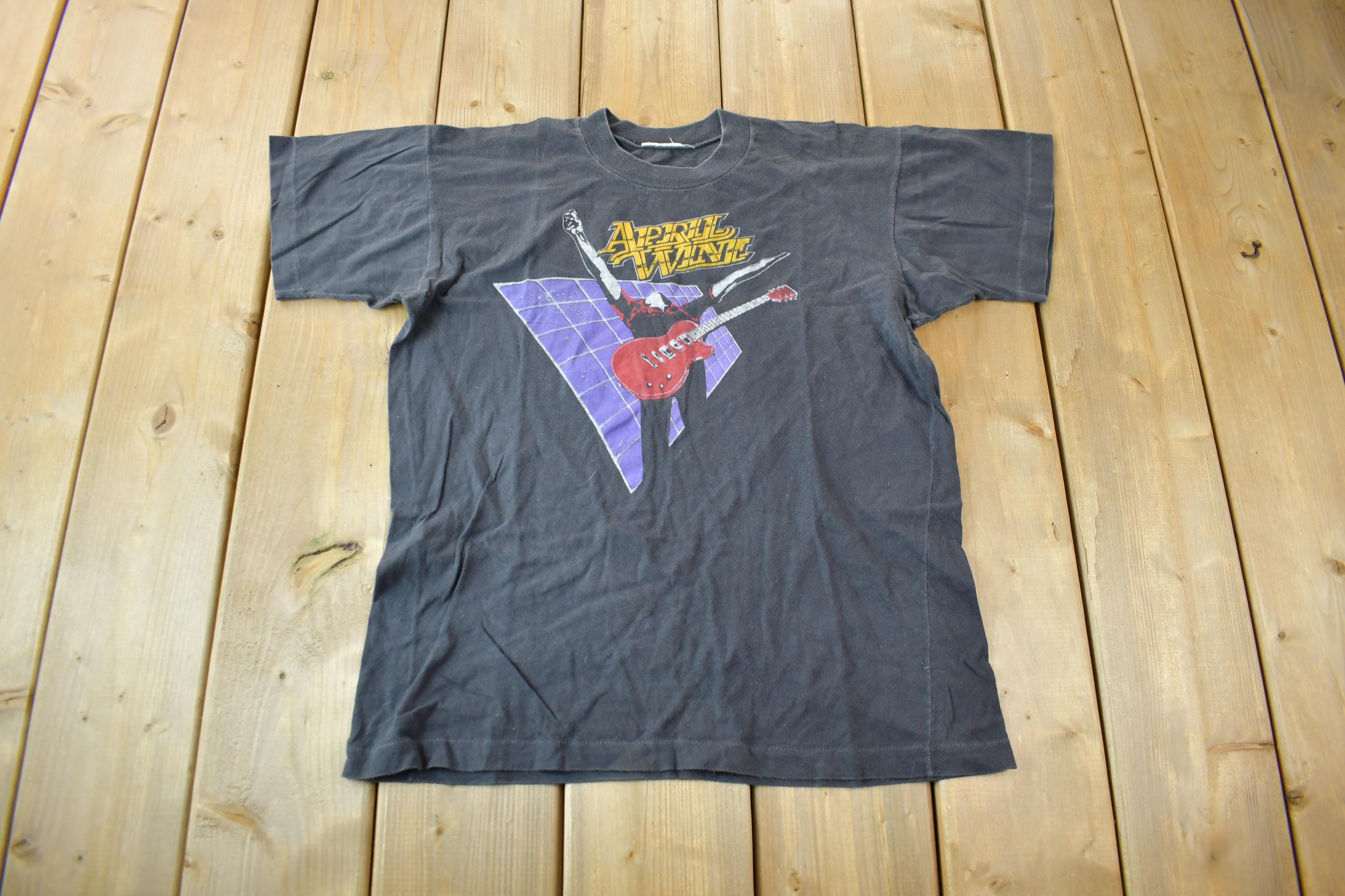 Vintage 1982 April Wine Power Play World Tour Single Stitch Band Tee