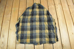 Vintage 1970s Humphrey Wool Flannel Shirt Jacket Men's Large