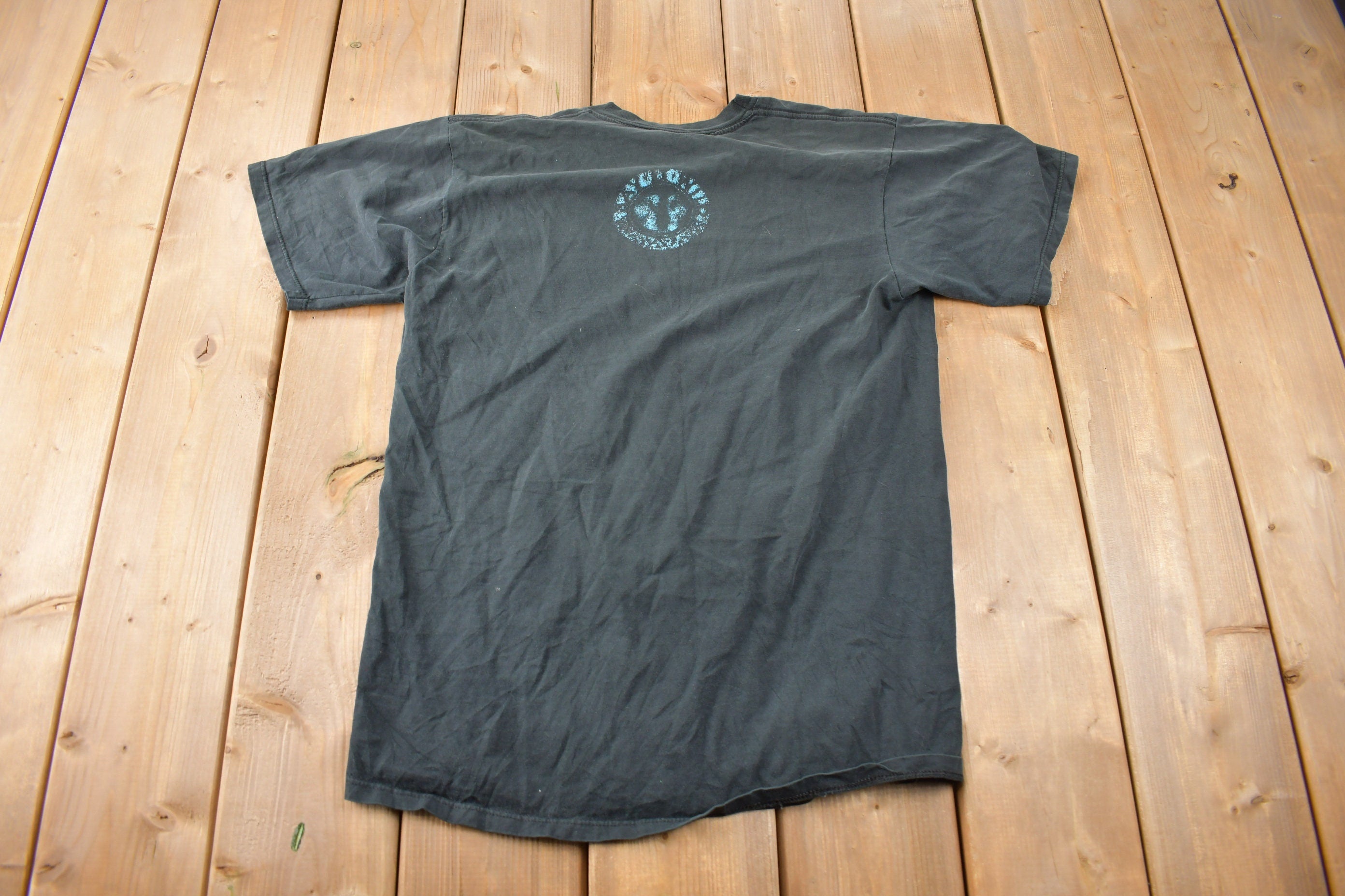Vintage 1990s North American Wolfe Theme Graphic T-Shirt Made In USA