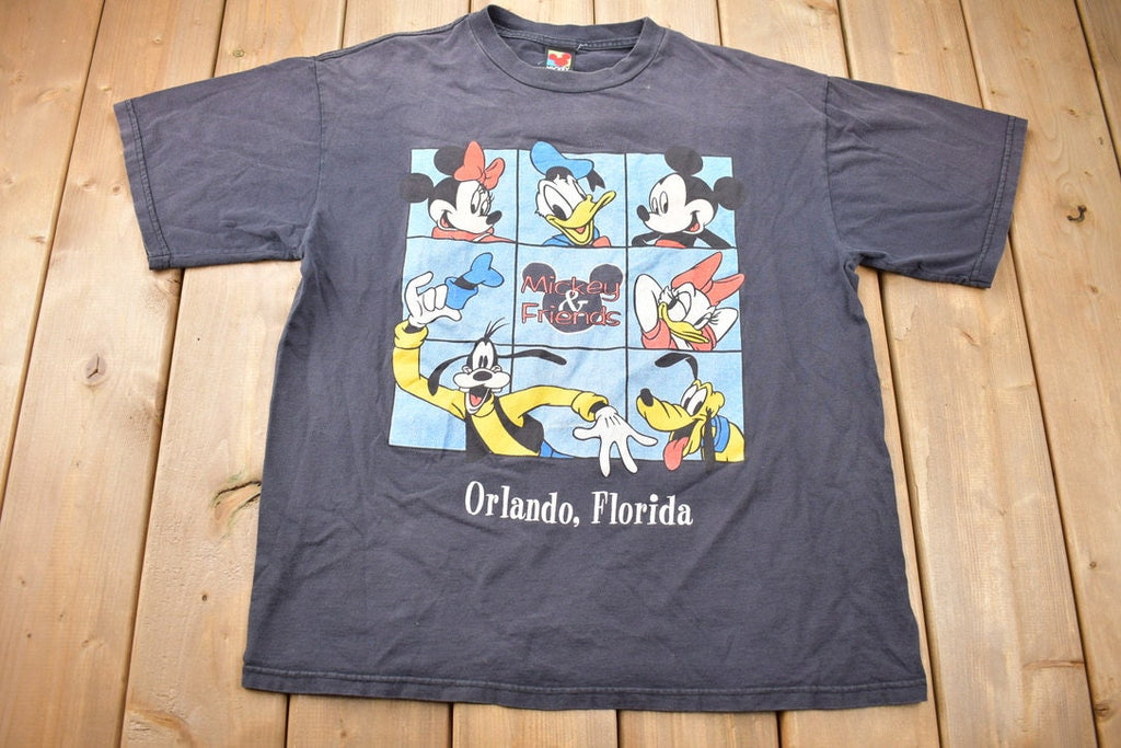 Vintage 1990s Disney Mickey Unlimited Orlando Florida T-Shirt  Mickey Unlimited  Souvenir T Shirt  American Streetwear  Vintage Disney