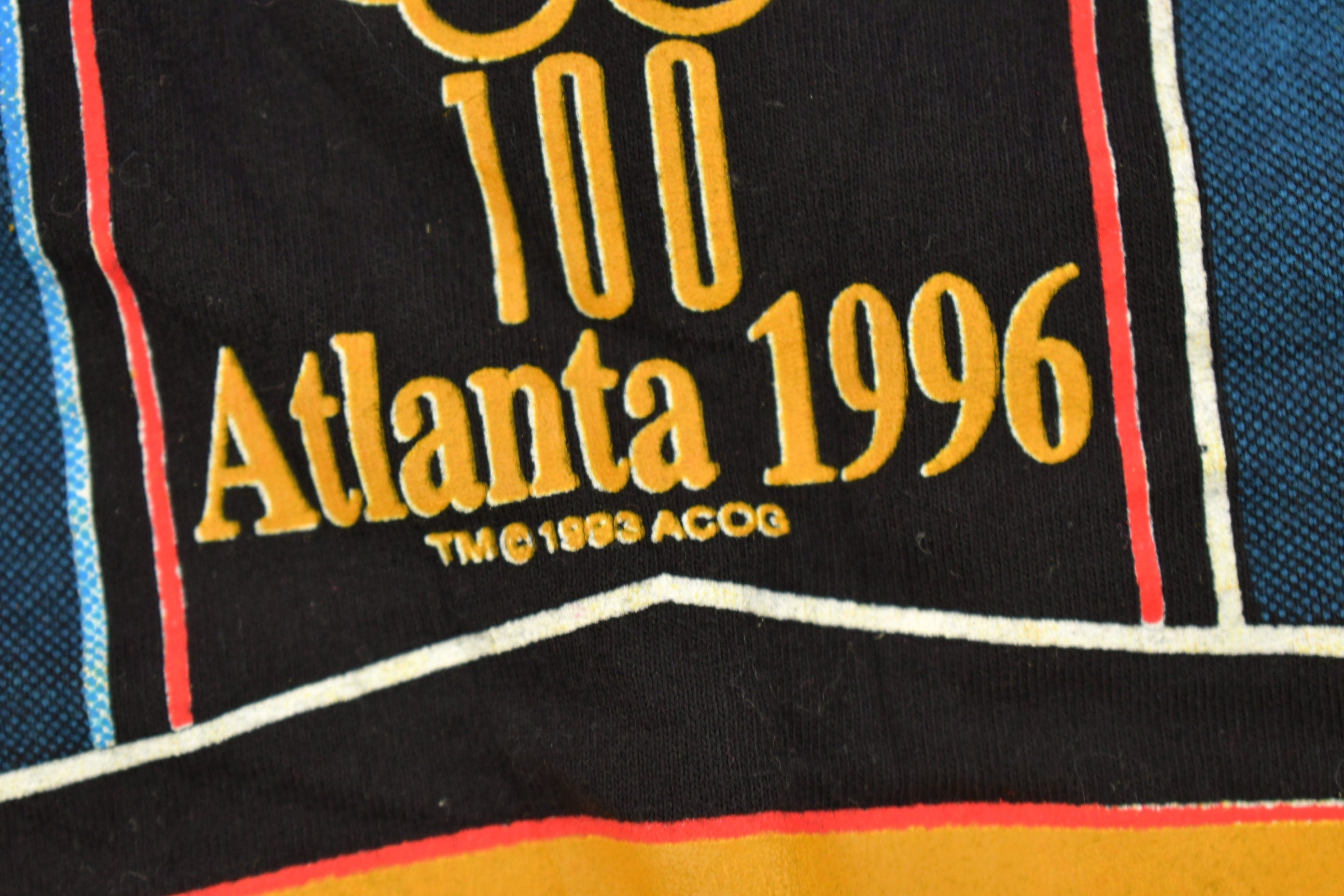 Vintage 1996 Atlanta Olympic Games Graphic T Shirt Made In USA Size Large