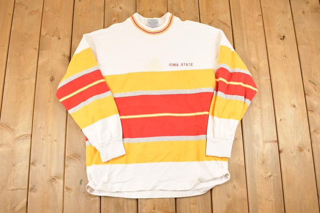 Vintage 1990s Iowa State Barbarian Rugby Crewneck Shirt Men's L