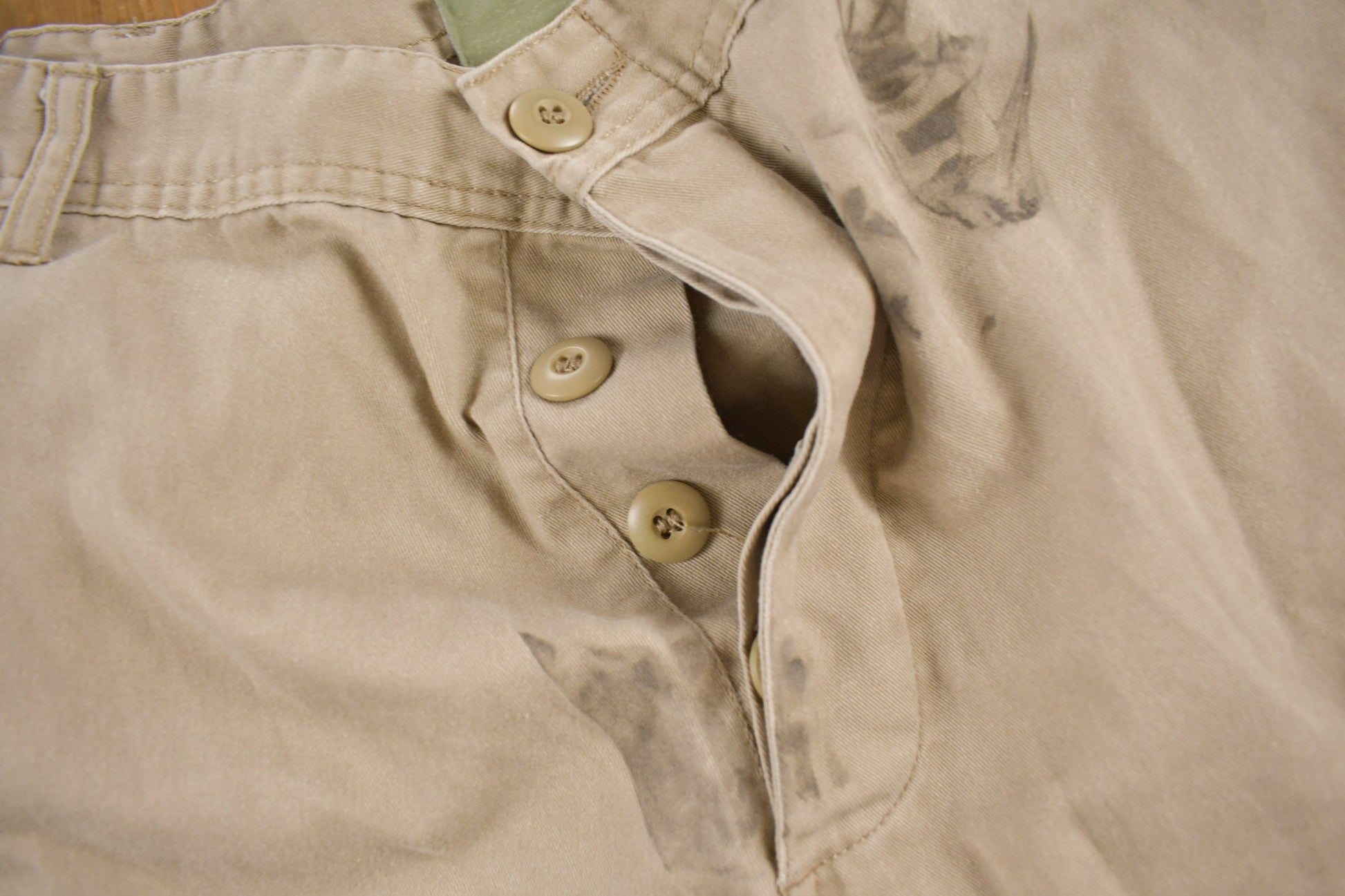 Vintage 1990s Military Style Beige Cargo Pants Size 36 x 30