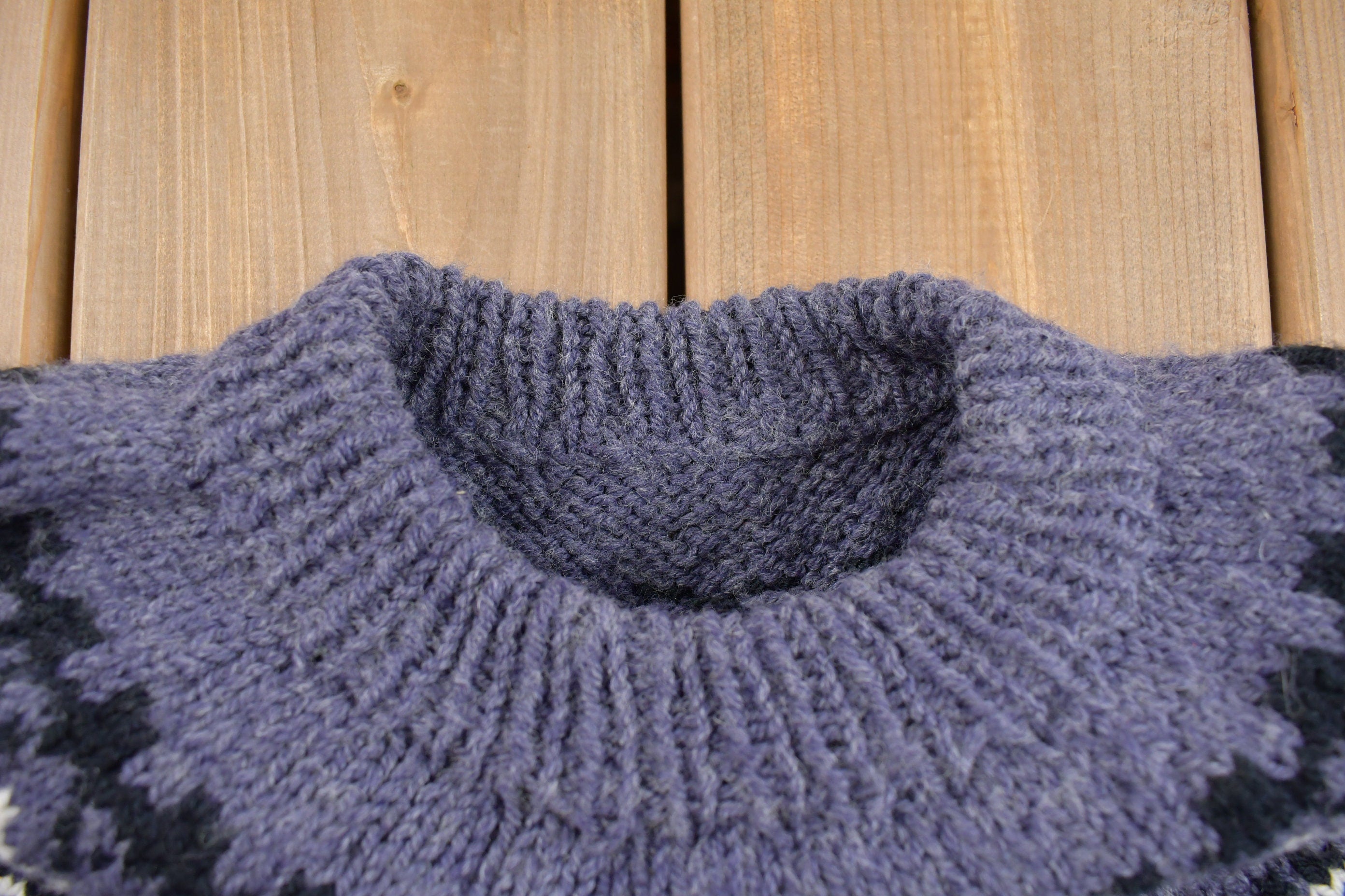 Vintage 1980s Nordic Knit Sweater Apres Ski
