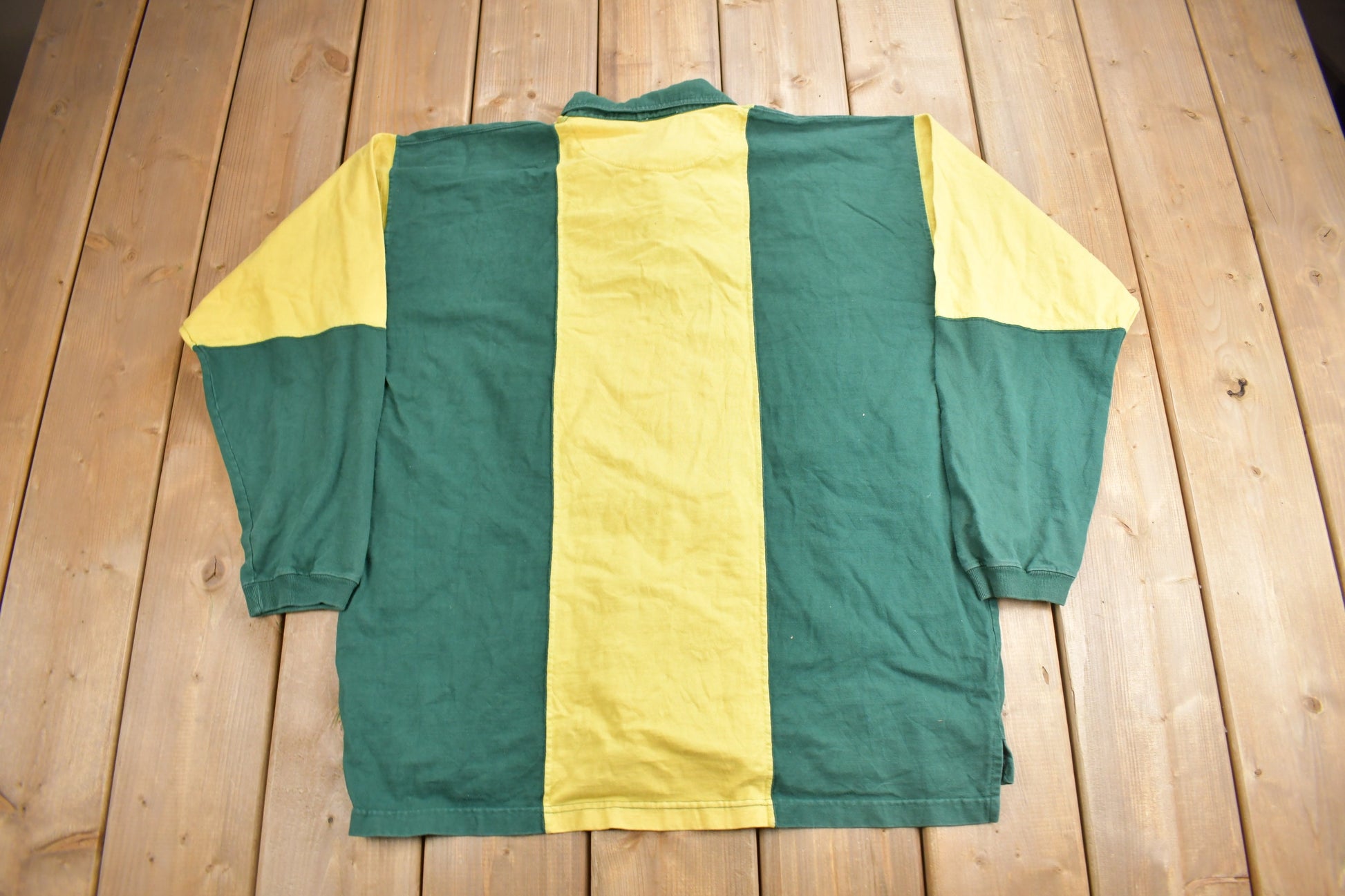 Vintage 1996 Green Bay Packers NFL Colour Block Polo Shirt