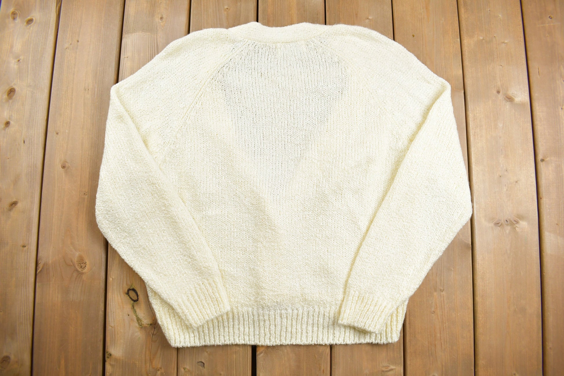 Vintage 1990s Ashley Ill Knit Cardigan Sweater /