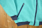 Vintage 1990s White Sierra Full Zip Up Fleece Sweater