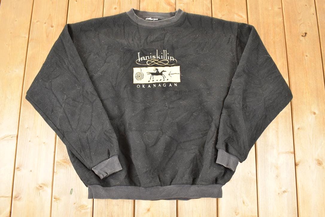 Vintage 1990s Inniskillin Okanagan Fleece Crewneck Sweatshirt Men's XXL