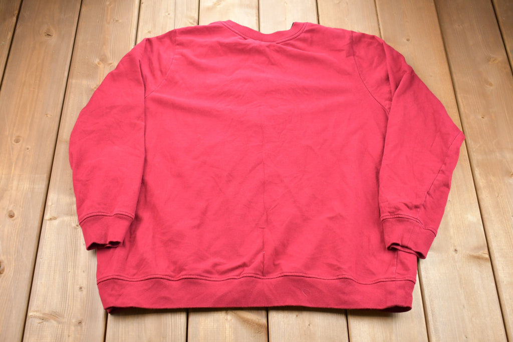 Vintage 1990s Breckenridge Butterfly Graphic Double Collar Crewneck Sweatshirt