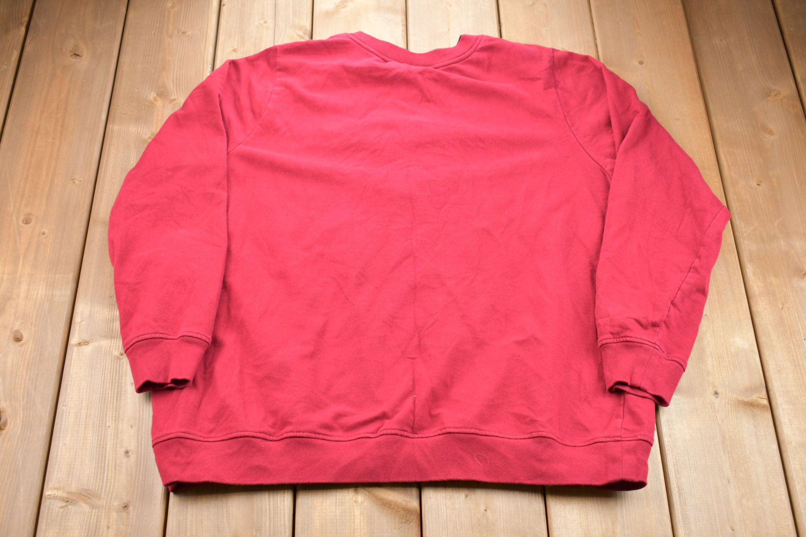 Vintage 1990s Breckenridge Butterfly Graphic Double Collar Crewneck Sweatshirt