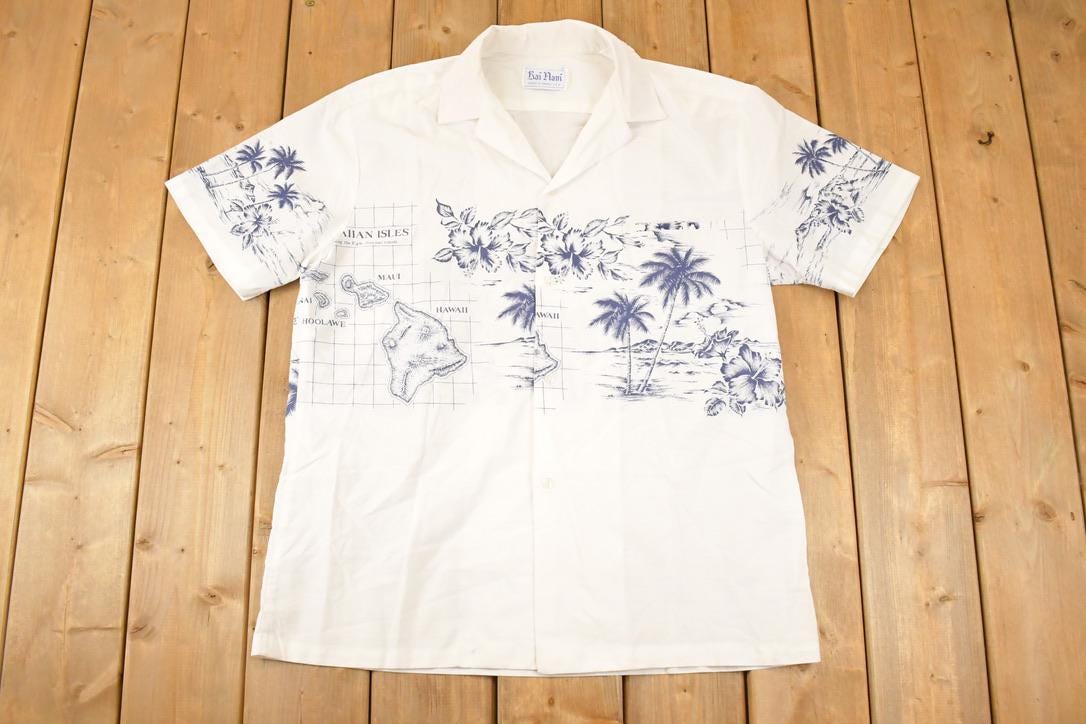 Vintage 1990s Rai Nam Hawaiian Button Up Shirt Men's XL