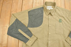 Vintage 1990s Columbia Green Khaki Button Up Shirt