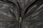 Vintage 1990s Dockers Leather Bomber Flight Jacket Men's XL