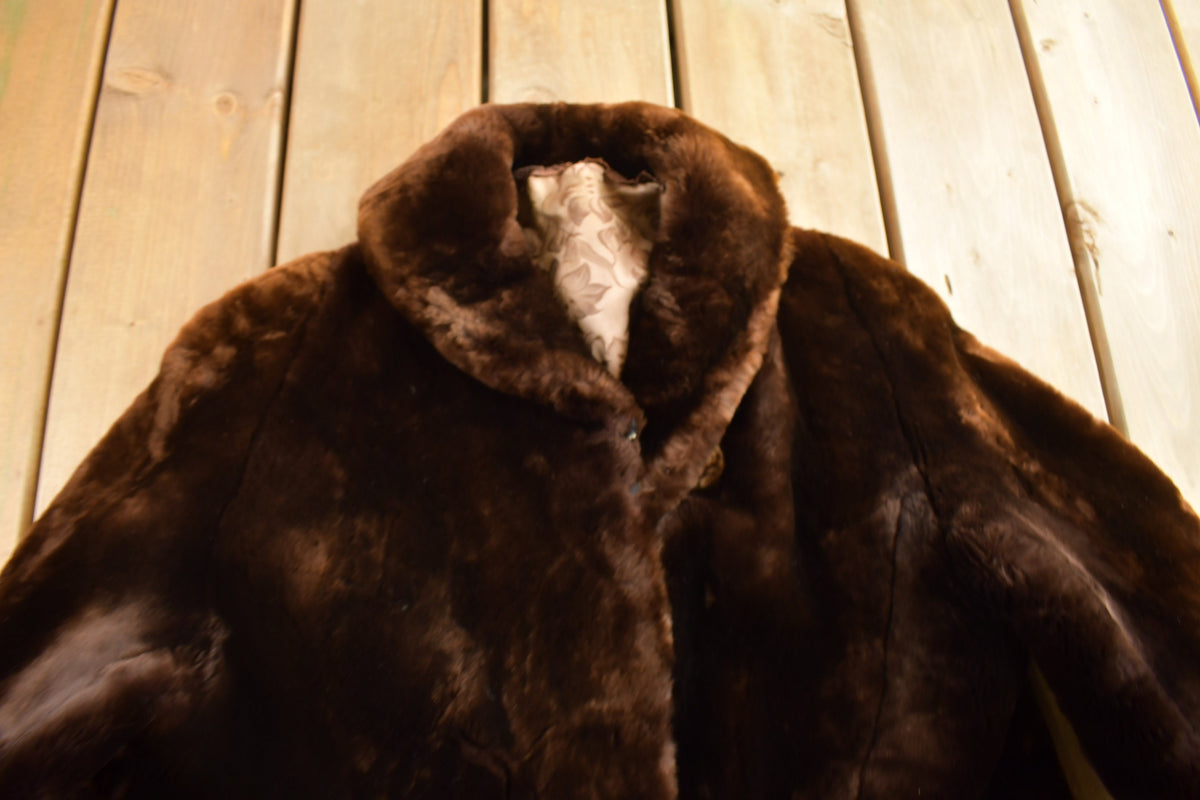 Vintage 1960s Sheered Beaver Fur Coat