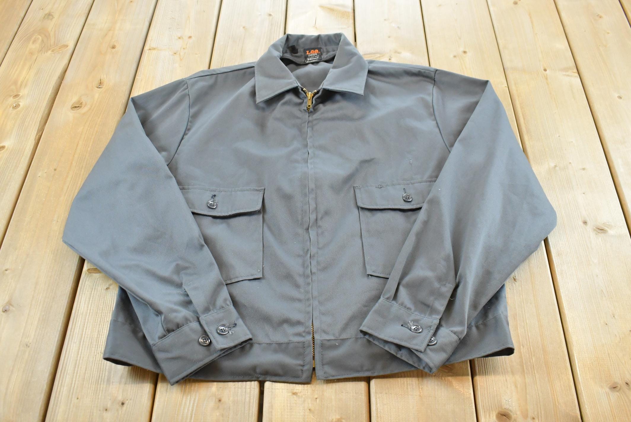 Vintage 1970s Lee-Prest Chetopa Twill Work Jacket Men's Large /