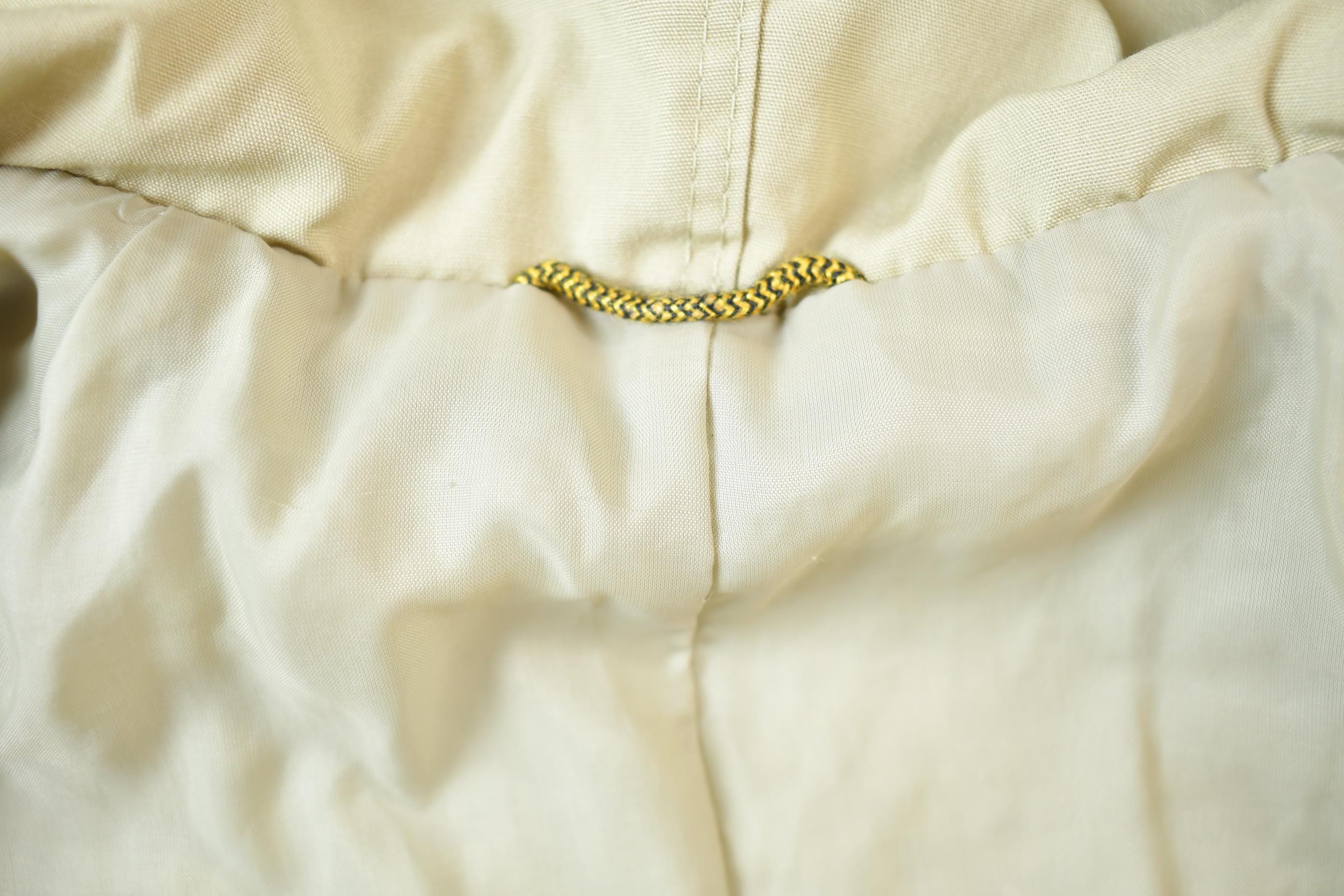 Vintage 1980s Military Styled Long Light Jacket