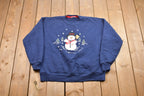 Vintage 1990s Christmas Snowman Crewneck Sweatshirt