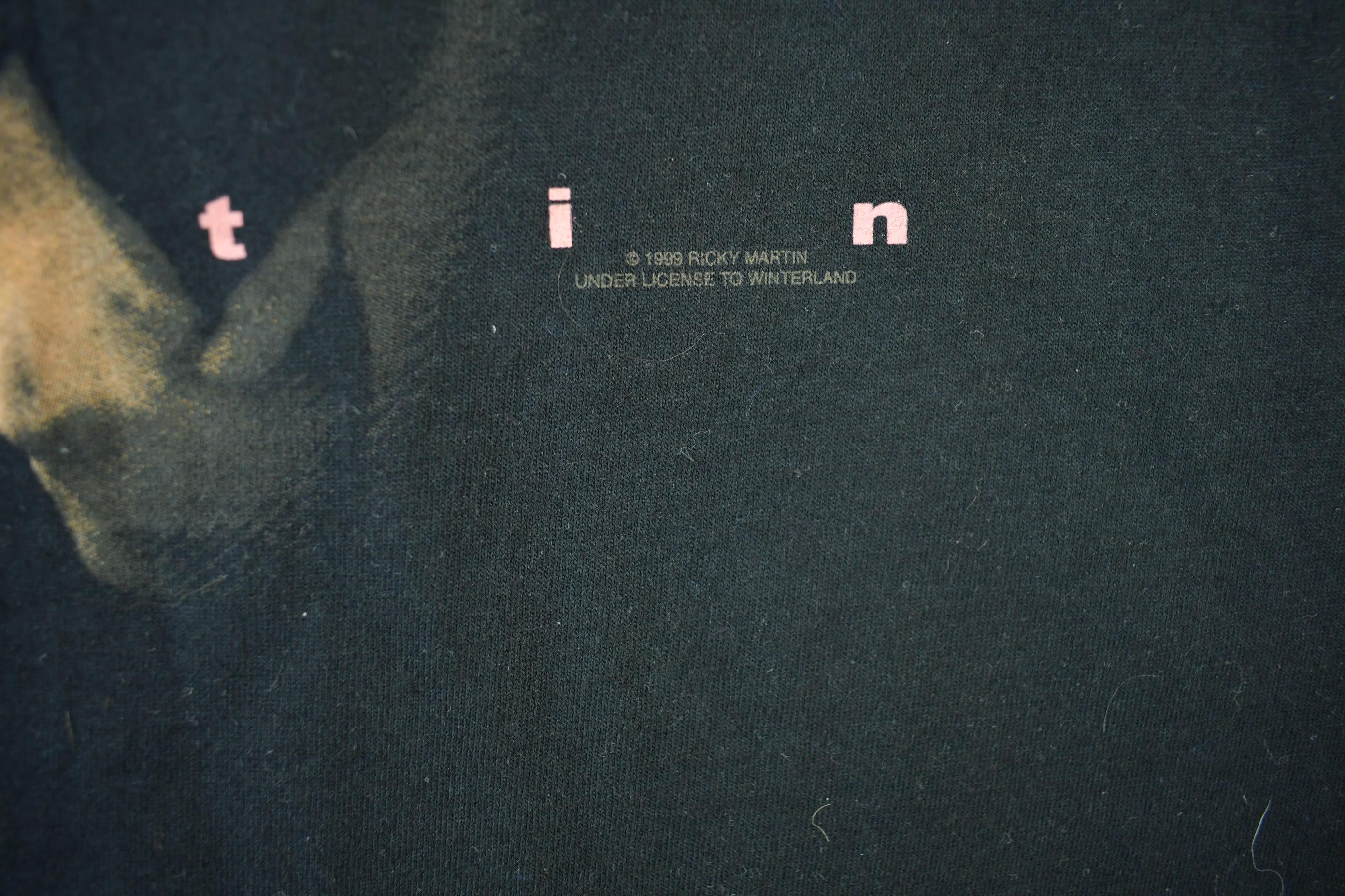 Vintage 1999 Ricky Martin Living La Vida Loca Tour Band T-Shirt