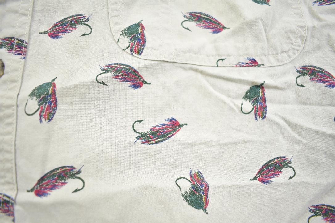 Vintage 1990s Wrangler Rugged Wear Fish Lure Button Up