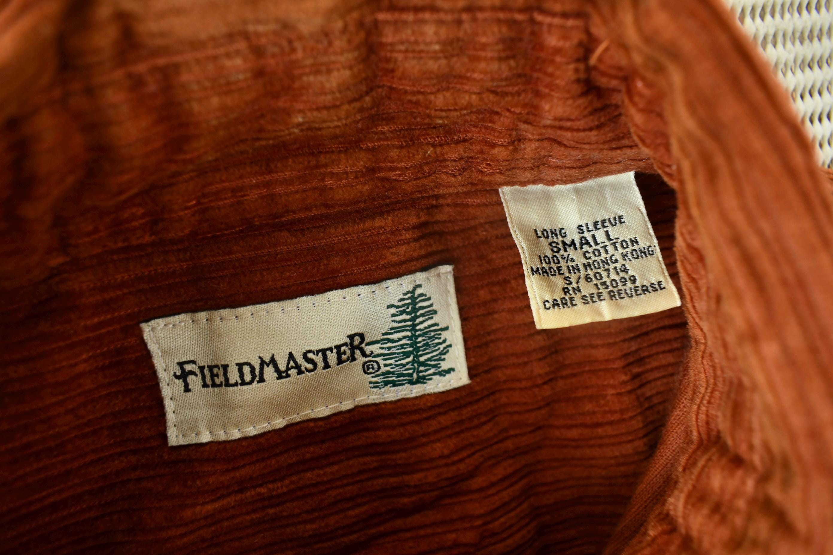 Vintage 1990s Field Master Corduroy Flannel Button Up Shirt